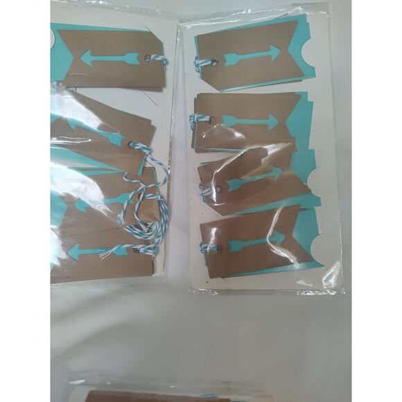 Craft Smart Arrow Tags Paper Craft Gifts Scrapbooking Purple Pink Blue - Picture 7 of 8